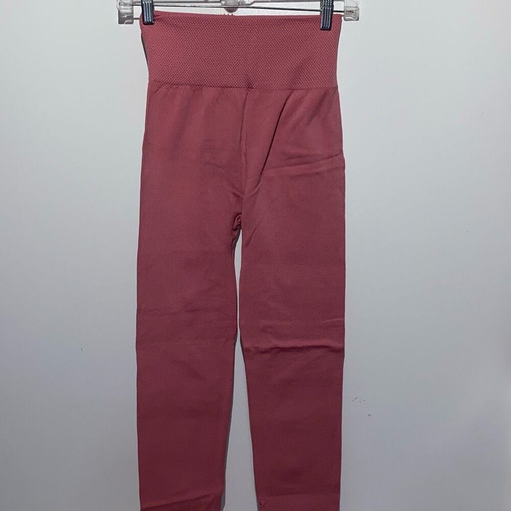 Leggings Depot Women's Mauve High Waisted Ankle‎ Pull On Leggings One Size NWT